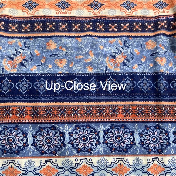 Mudd Mini Casual Dress, Blue Floral Pattern - Picture 4 of 4